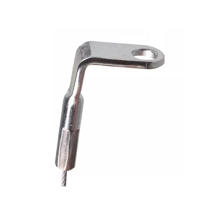 GeckoTeq Steel cable with a 90° mounting eye
