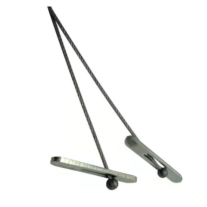 GeckoTeq Cross Anchor Set avec fil d'acier 200cm