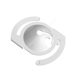 GeckoTeq Ensemble de clips de plafond en métal blanc avec fil d'acier