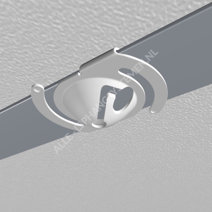 GeckoTeq Plafond clip wit metaal set incl. staaldraad