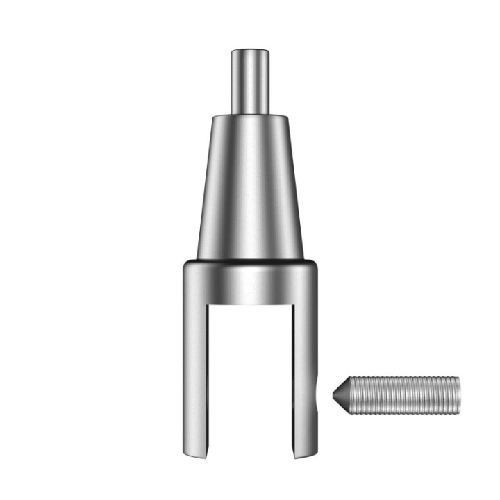 GeckoTeq Top Clamp Self-locking clamp for glass panels up to 10 mm - 20kg