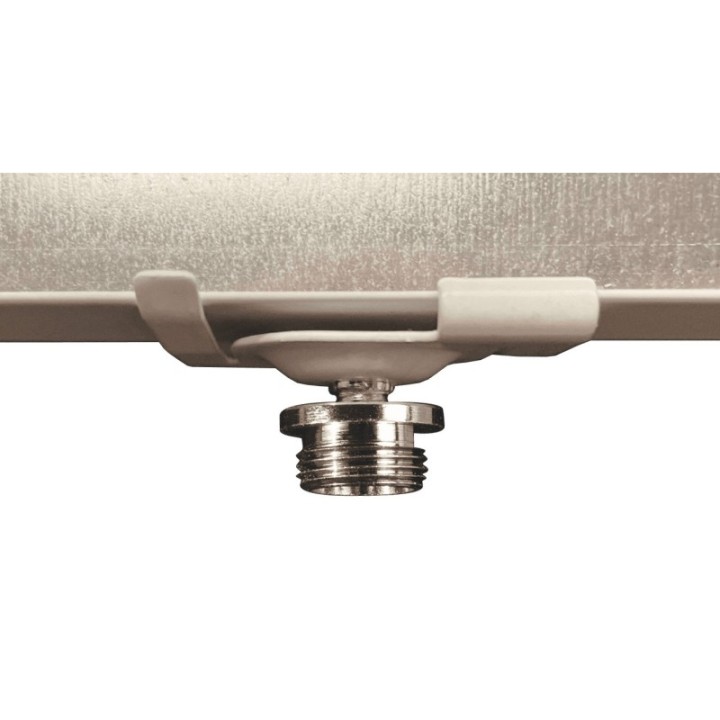 Pince métallique GeckoTeq en blanc pour plafonds suspendus - 8kg
