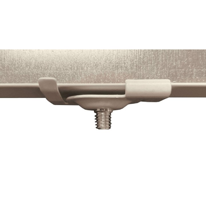 GeckoTeq metal clamp in white for suspended ceilings - 10kg