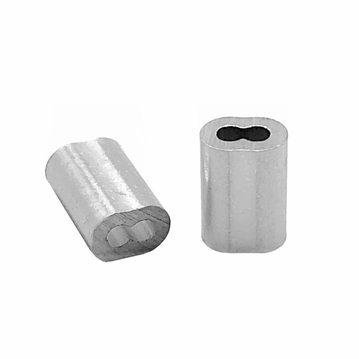 GeckoTeq Compression Bus Wire Clamp 2.0mm en noir et aluminium