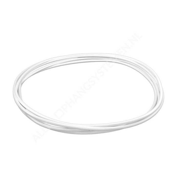 GeckoTeq Steel Picture Wire 1,5mm in white or black - per 10 meter
