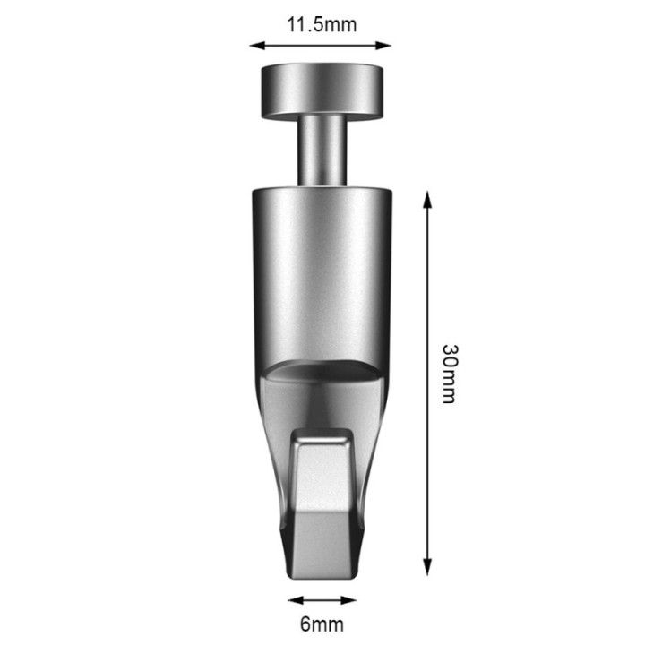 GeckoTeq Hameçon Slim-line autobloquant – 20kg