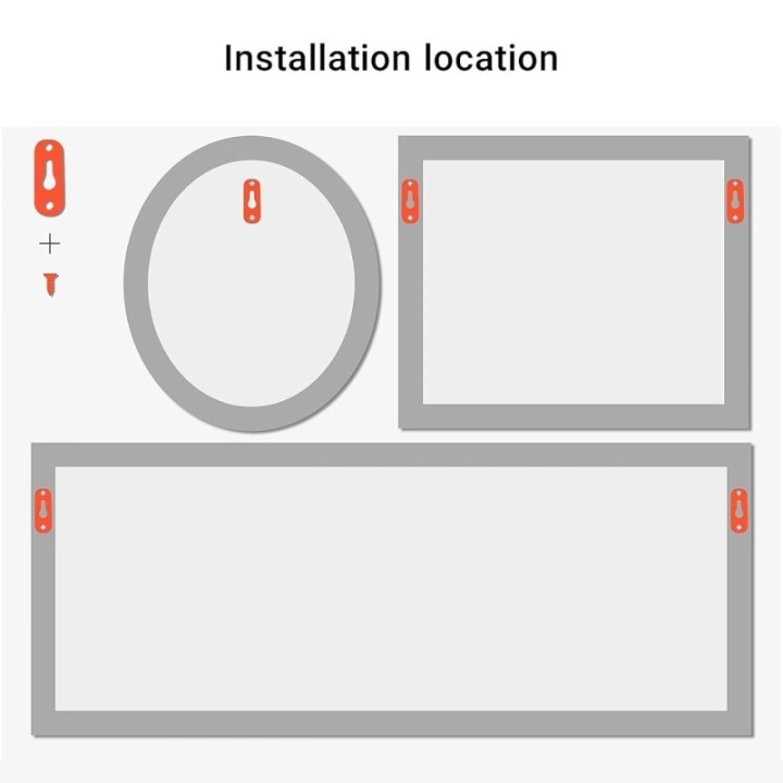 GeckoTeq sleutelgat hangers per 4 stuks