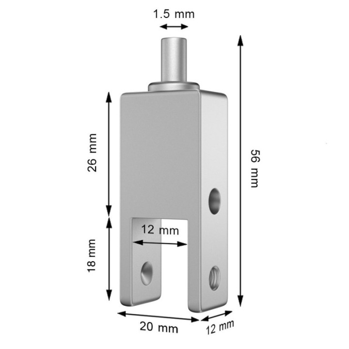 GeckoTeq Acoustic Panel Clamps 12,0mm - 25kg