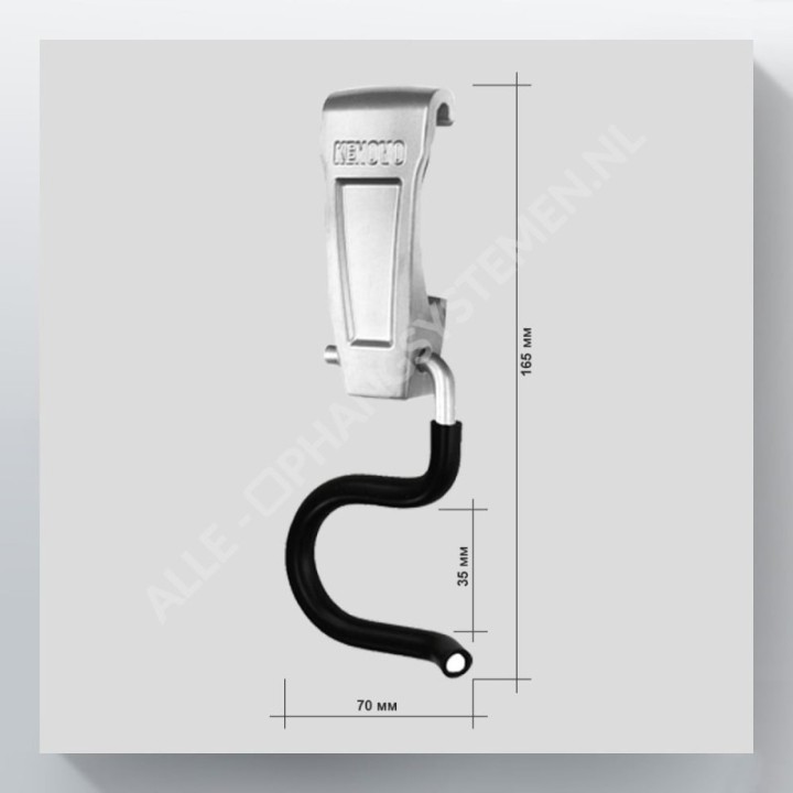 GeckoTeq Gereedschap Ophangsysteem - (Bezem) Steel S Haak GSH20