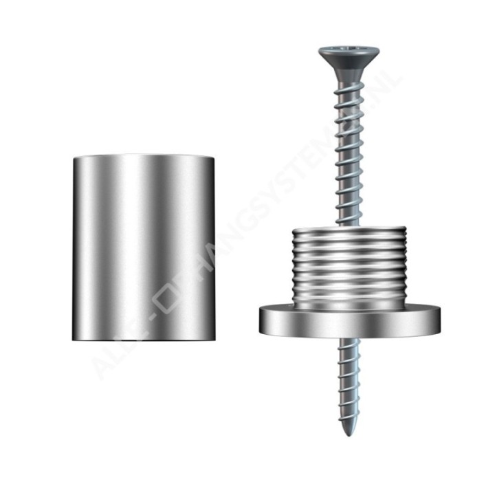 GeckoTeq Screw system ceiling Anchor for 1 wire - 25kg