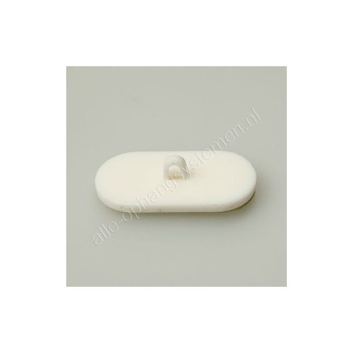 GeckoTeq œillet de plafond autocollant blanc - ovale - par pièce