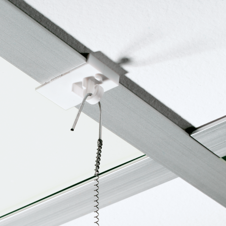 GeckoTeq 2kg Ceiling mini Clamp white plastic - per one