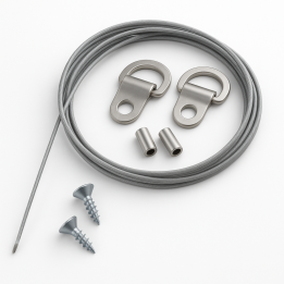 GeckoTeq steel wire set for Picture Frame hanging system 1