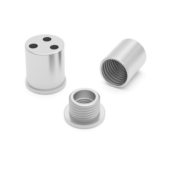 GeckoTeq Ancrage plafond plat à visser pour 3 fils - 15kg