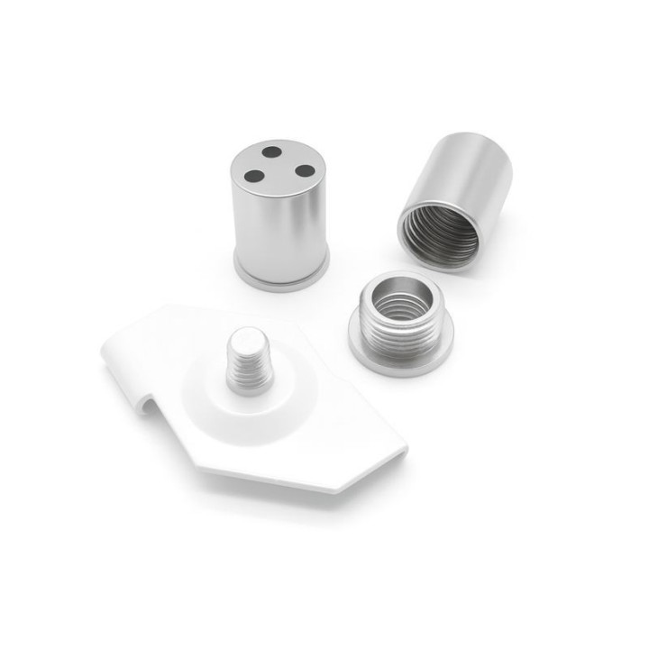 GeckoTeq Schroefbaar plat plafond anker voor 3 draden - 15kg