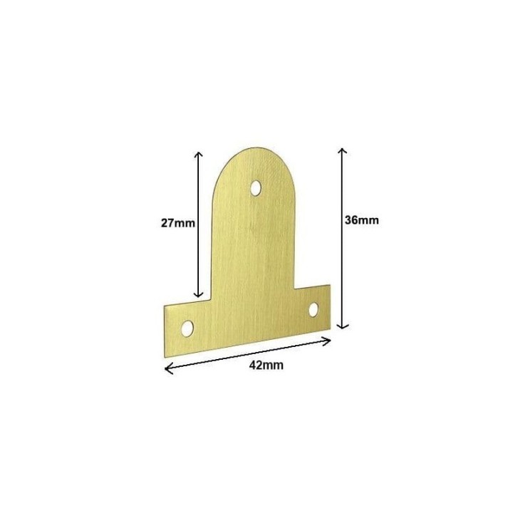 GeckoTeq Fixing Plate brass - 35mm