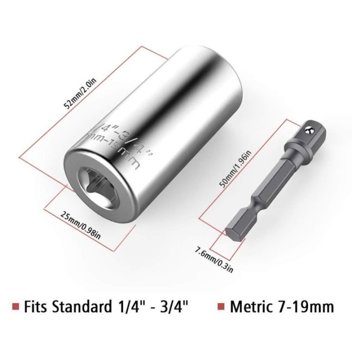 "Magic Socket” or self-adjusting socket wrench.