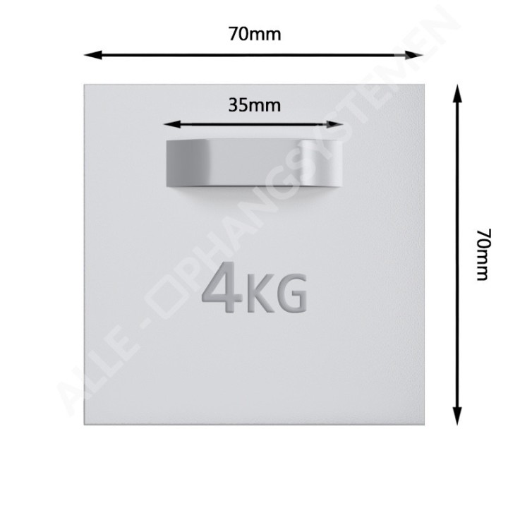 GeckoTeq Kit de fixation auto-adhésif Dibond et miroir (accessoires inclus)