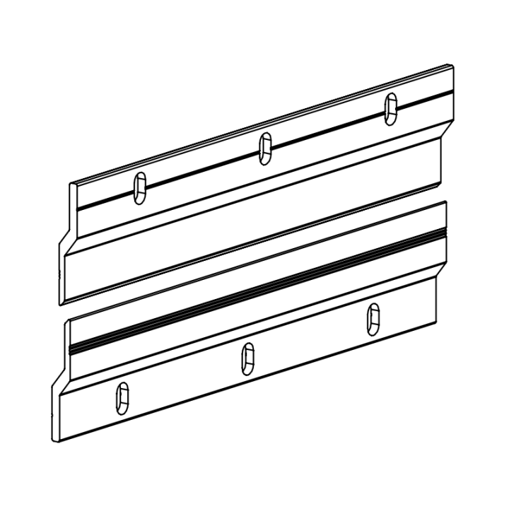 GeckoTeq Cleat Z Bar Ophang Rail - per set van 2 - in 8 lengte maten