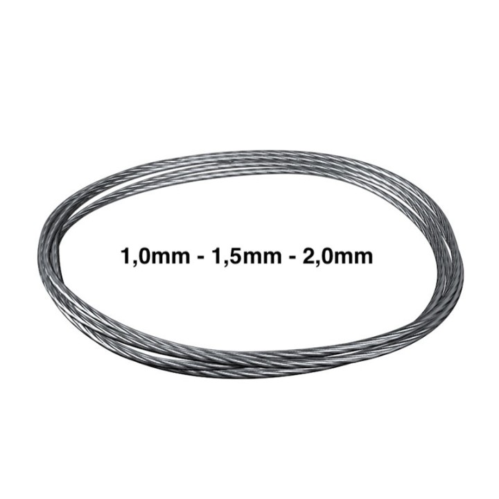 Artiteq Fil d'acier innouable - 100 m