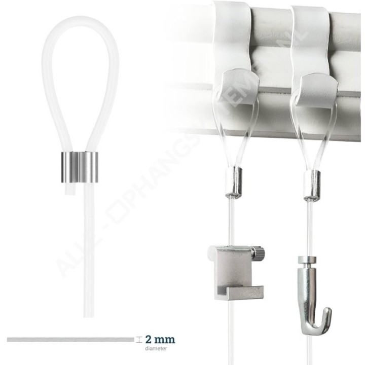 GeckoTeq 2,0mm Perlondraad met Lus glashelder