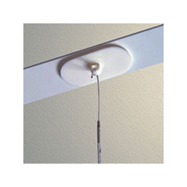 GeckoTeq Adhesive Ceiling Eye white - oval - per one