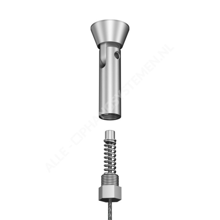 GeckoTeq Spankabel Staaldraad Set 1,8 mm - 3 meter