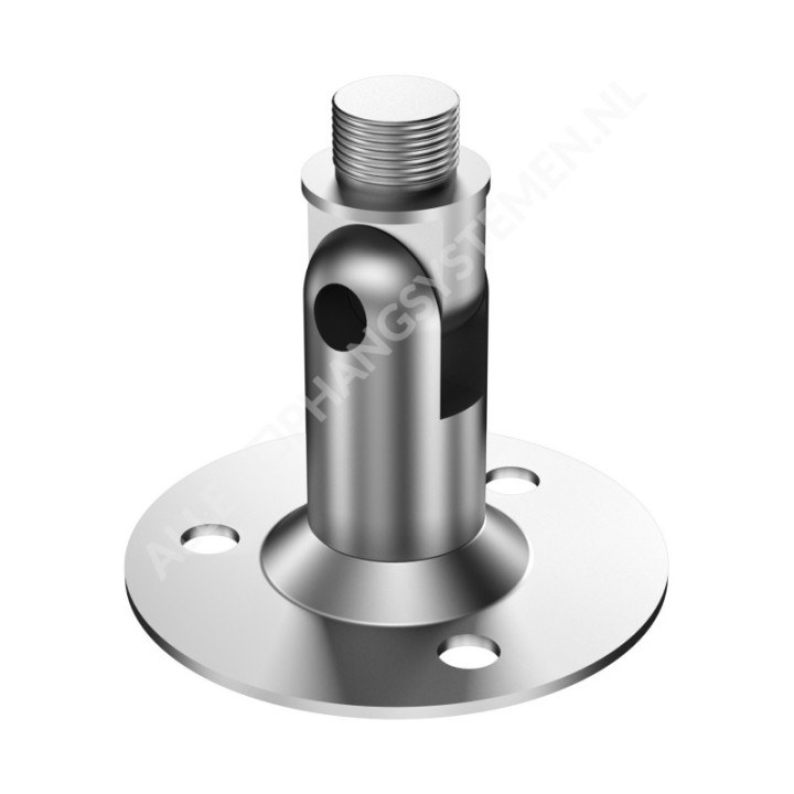 GeckoTeq Vernikkelde swivel joint (kantelbare koppeling)