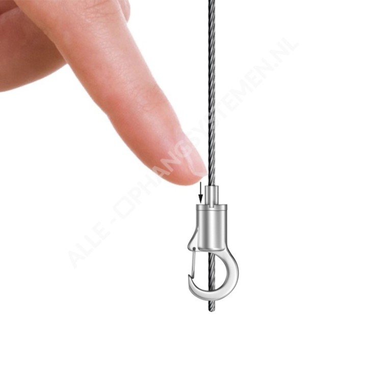 GeckoTeq Self-locking mini safety hook - 25kg
