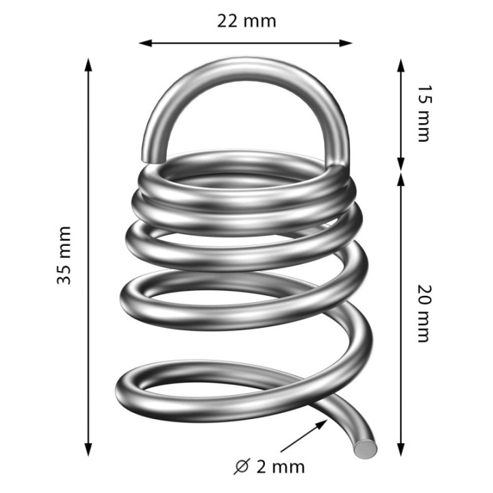GeckoTeq Spiral corkscrew spring anchor - 5kg