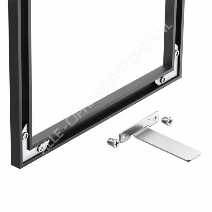 Universele inschroefstandaard voor aluminium en houten lijsten - incl. schroeven