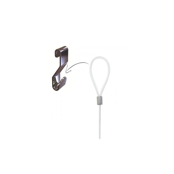 GeckoTeq 1,5mm Witte Staaldraad met Lus