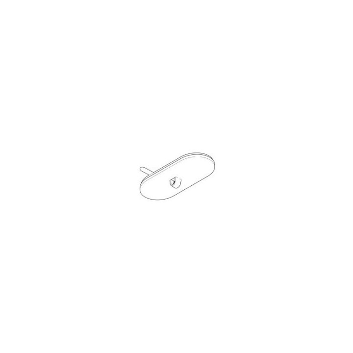GeckoTeq œillet de plafond autocollant blanc - ovale - par pièce