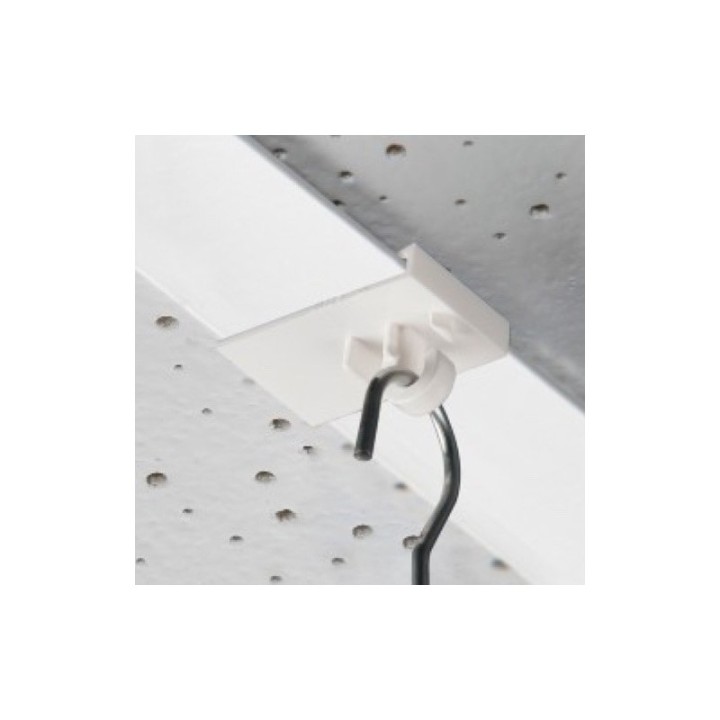 GeckoTeq 2kg Plafond schuif clip haak wit plastic - per stuk