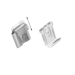 GeckoTeq Transparent DiBond Glass Forex Mirror Wall Clip Set - Including Screws