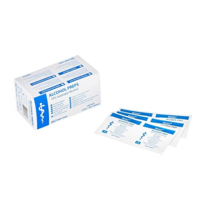 GeckoTeq Lingettes alcoolisées pour le nettoyage des surfaces – en sachets par pièce ou en vrac