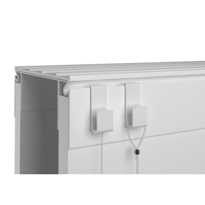 GeckoTeq Partition wall hook 4kg - 25x8x10x11mm