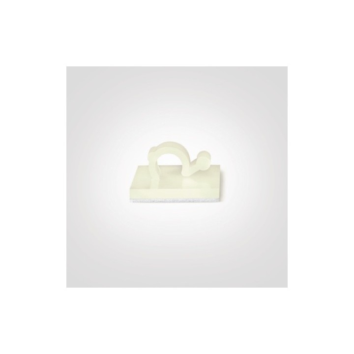 GeckoTeq Crochets de câble autocollants – Nylon blanc (prix par 2 pièces)