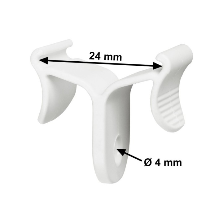 Pince de plafond GeckoTeq en blanc - 5kg