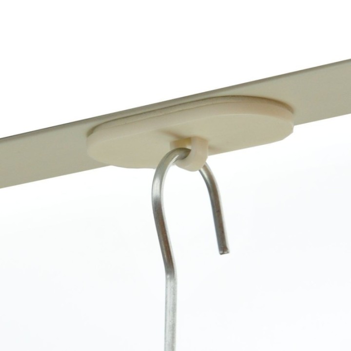 GeckoTeq œillet de plafond autocollant blanc - ovale - par pièce