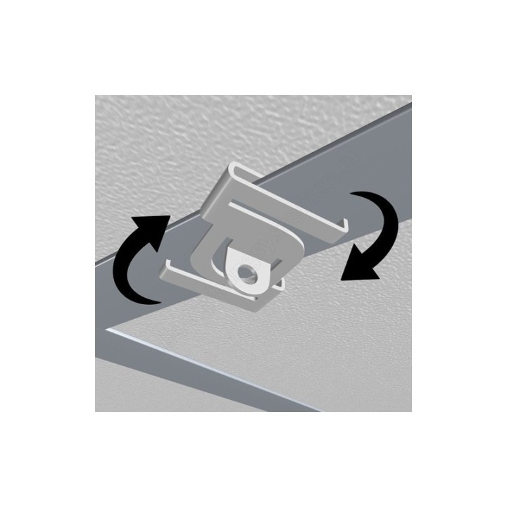 Geckoteq Ceiling clip metal in white & black - 7kg