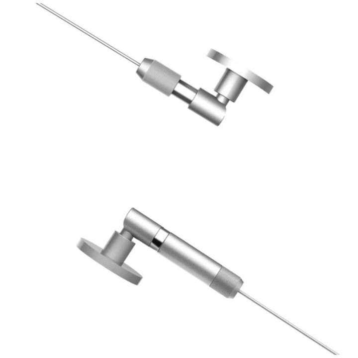 GeckoTeq Tension Cable Steel Wire Set 1.8 mm - 3 meters incl. screws & plugs