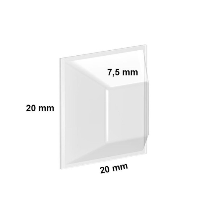 GeckoTeq Zelfklevende DiBond Glas Forex Spiegel Hanger- per 1