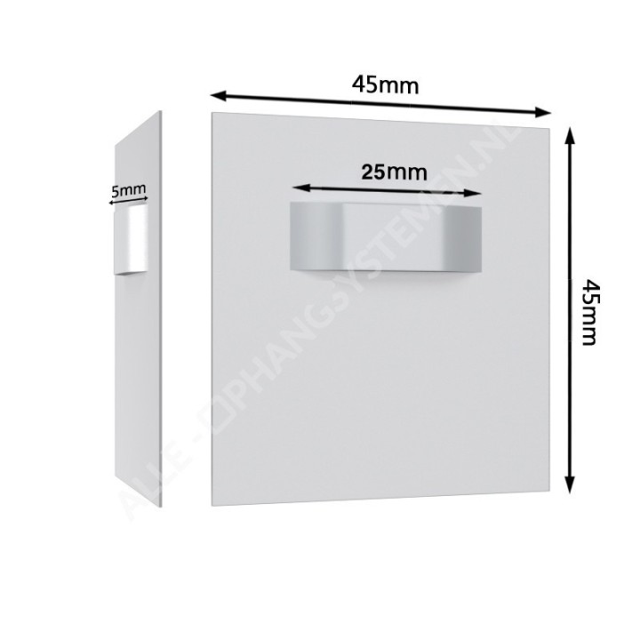 GeckoTeq Zelfklevende DiBond Glas Forex Spiegel Hanger- per 1
