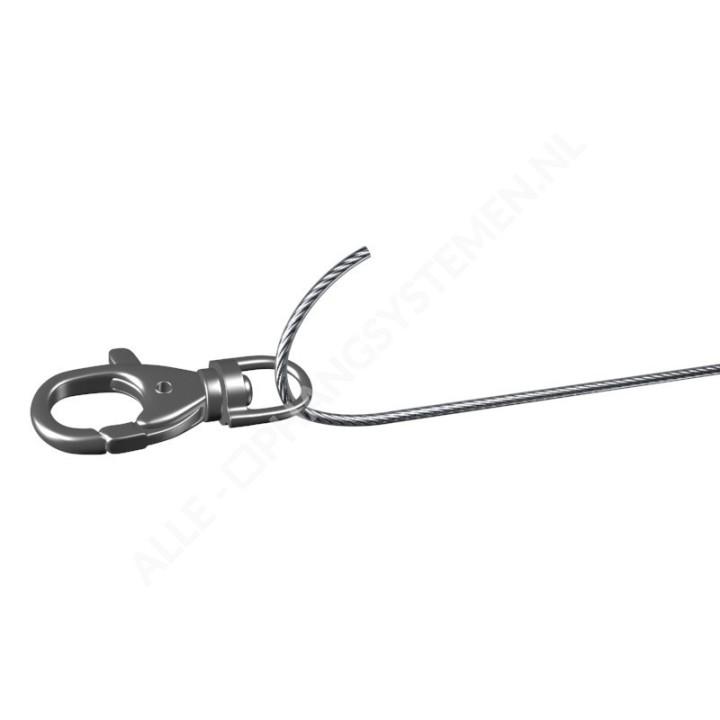 Mousqueton fermé GeckoTeq avec fonction de sécurité et de torsion