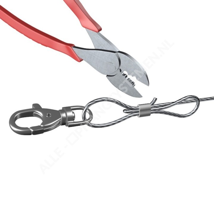 Mousqueton fermé GeckoTeq avec fonction de sécurité et de torsion