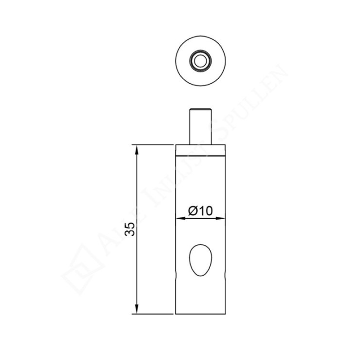 GeckoTeq Serre-câble autobloquant avec vis allen - 20kg