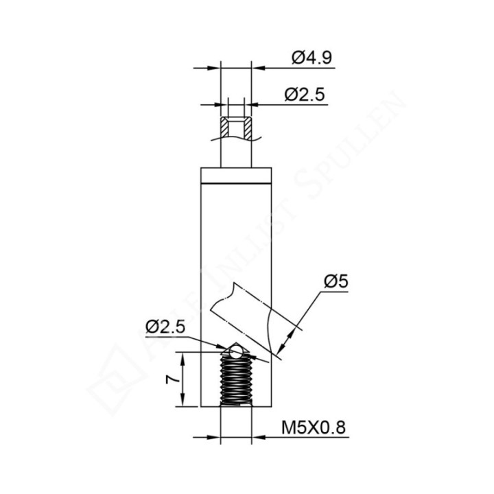 GeckoTeq Serre-câble autobloquant avec vis allen - 20kg