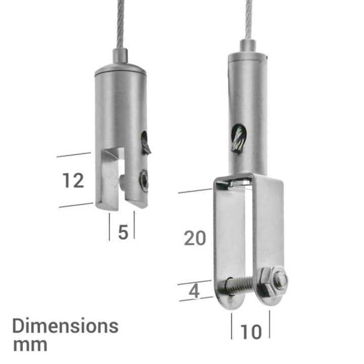 GeckoTeq Pince autobloquante pour panneaux jusqu'à 5 mm - 10kg