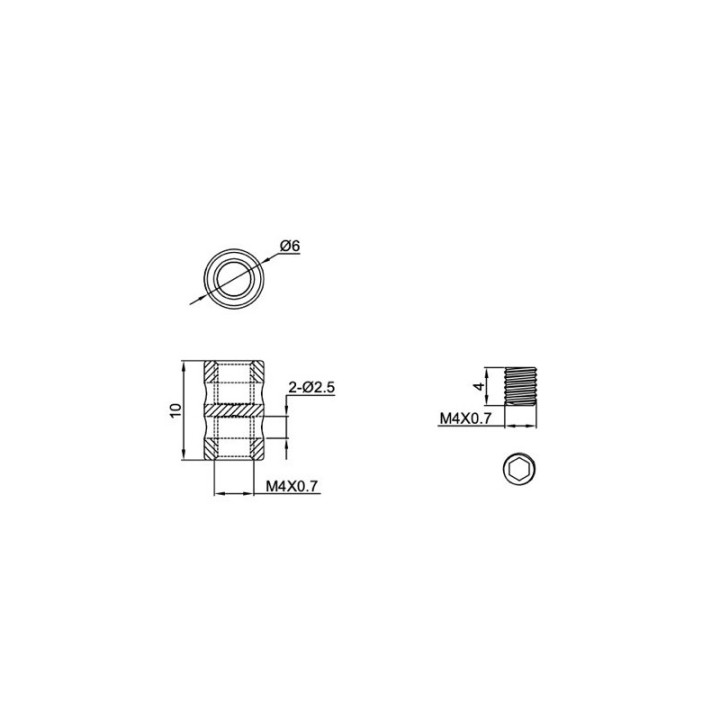 GeckoTeq Loop Maker - 10kg (with 2 Allen screws) - incl. Allen key